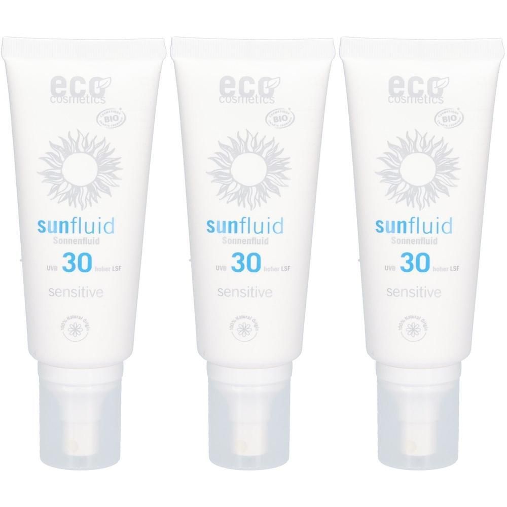 Eco Cosmetics Sunfluid LSF 30 Sensitive Bio-Sonnenschutzfluid: Produktbild