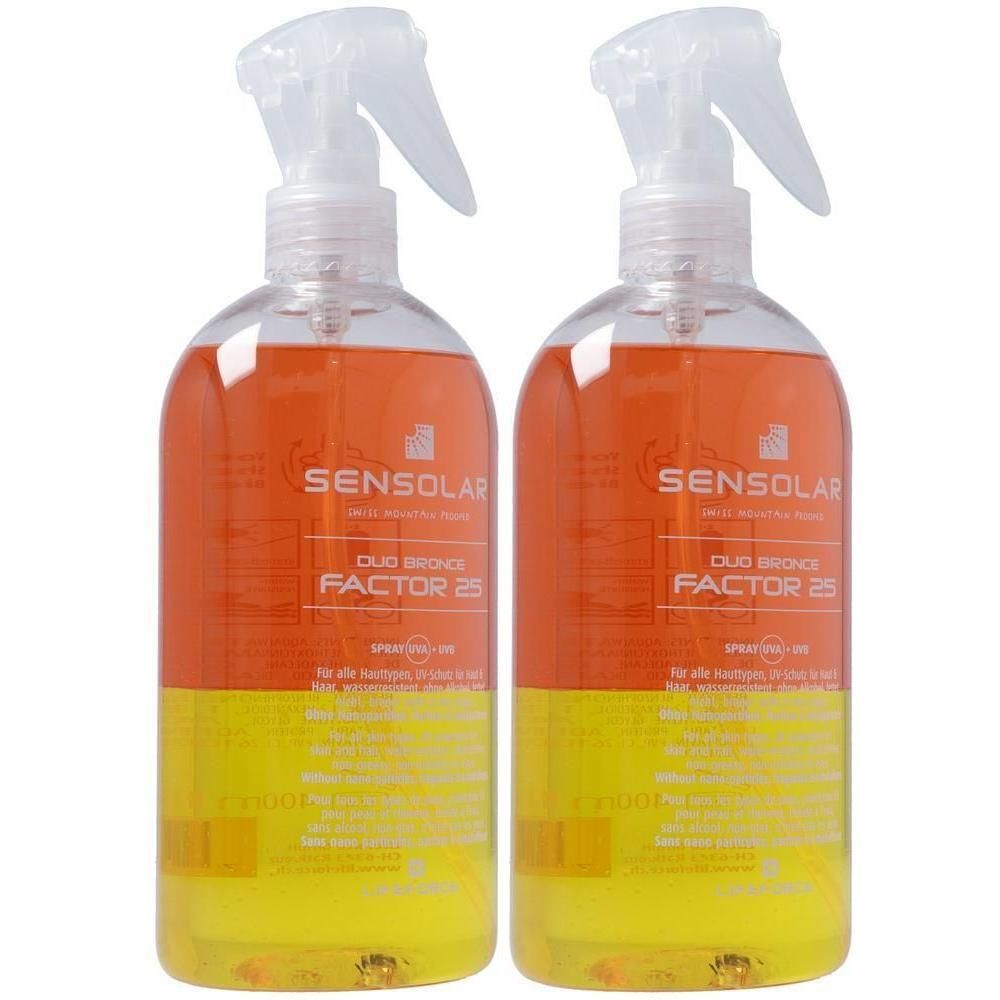 SENSOLAR Duo Bronze Factor LSF 25 UVA + UVB Sonnenspray: Produktbild