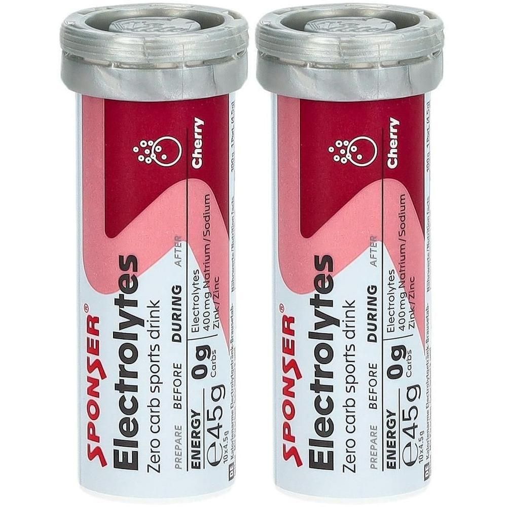 SPONSER Boisson Sportive - Electrolytes - Comprimés Effervescents - Cerise