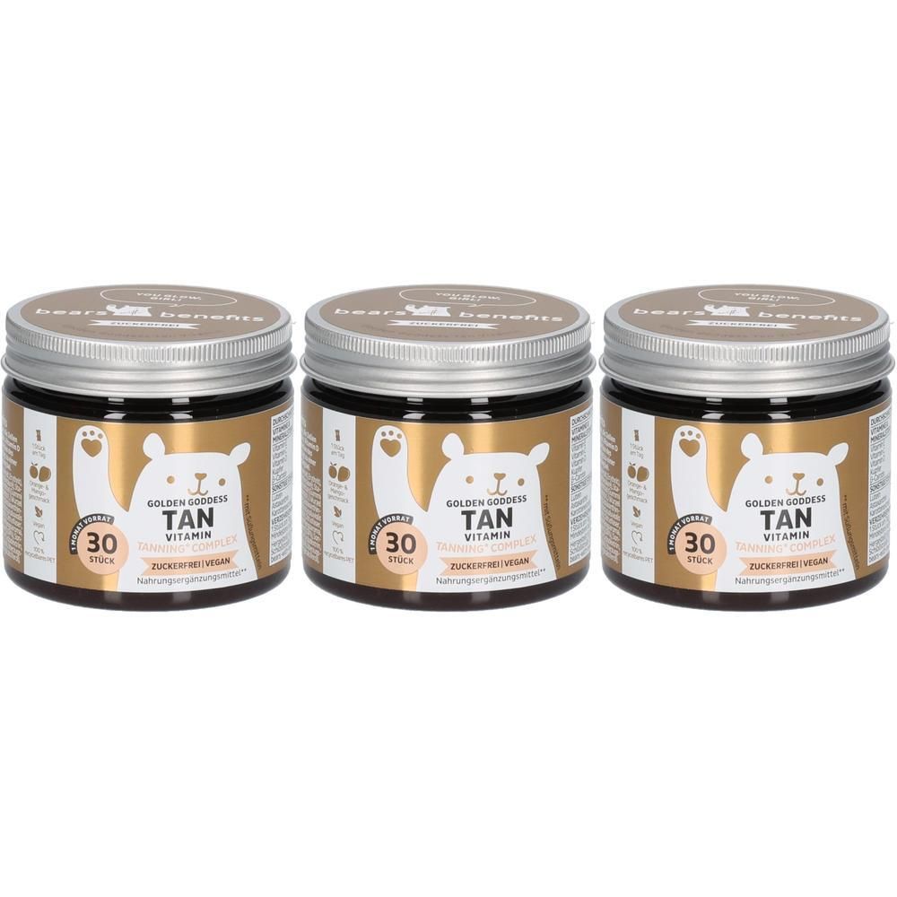 Bears with Benefits Golden Goddess Tan Vitamines