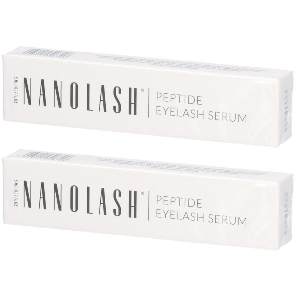 Zwei Schachteln Nanolash Peptide Eyelash Serum, 5 ml.