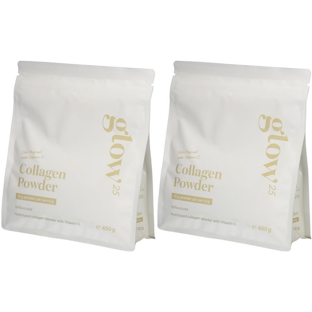 Glow25 Collagen Powder – Hydrolysat de collagène avec vitamine C