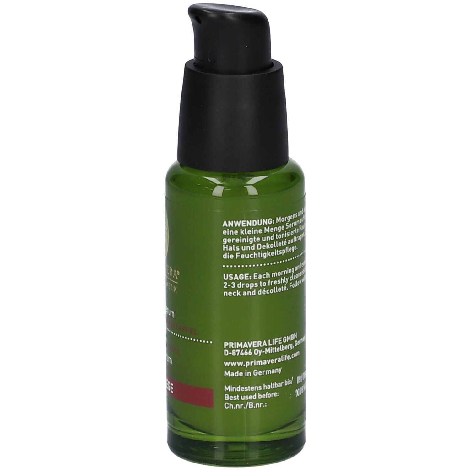 PRIMAVERA® Intensiv Vital Serum bio Rose-Granatapfel