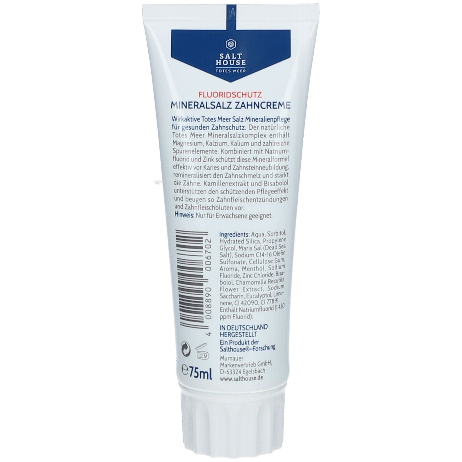 SALTHOUSE® Dentifrice thérapeutique de la Mer Morte