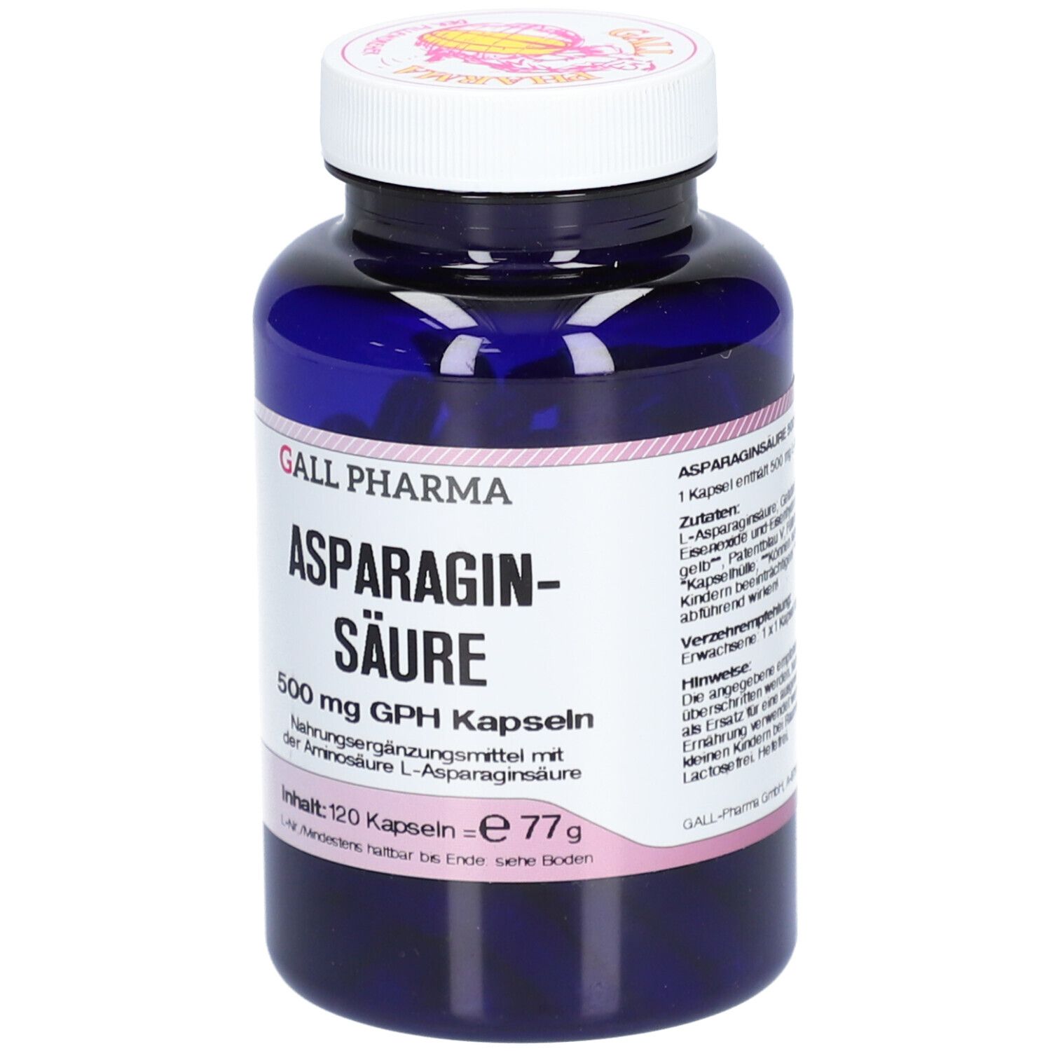 GALL PHARMA Acide aspartique 500 mg GPH gélules