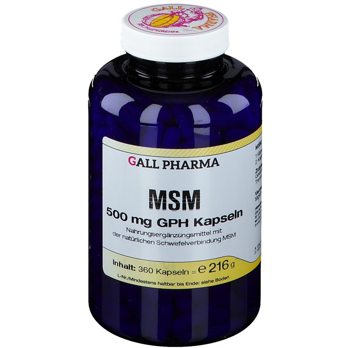 GALL PHARMA MSM 500 mg GPH Kapseln