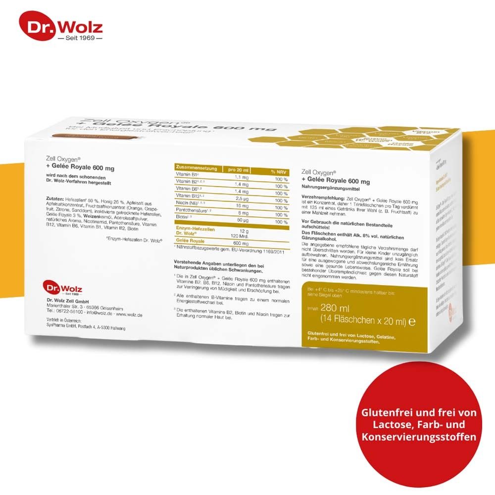 Zell Oxygen® + Gelee Royale 600 mg