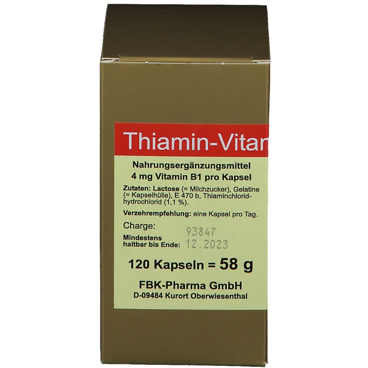 Thiamine-vitamine B1