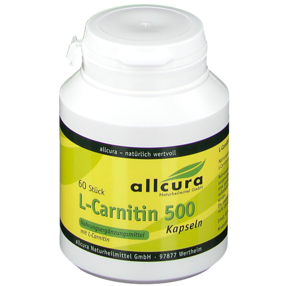 allcura L-Carnitine 500 gélules