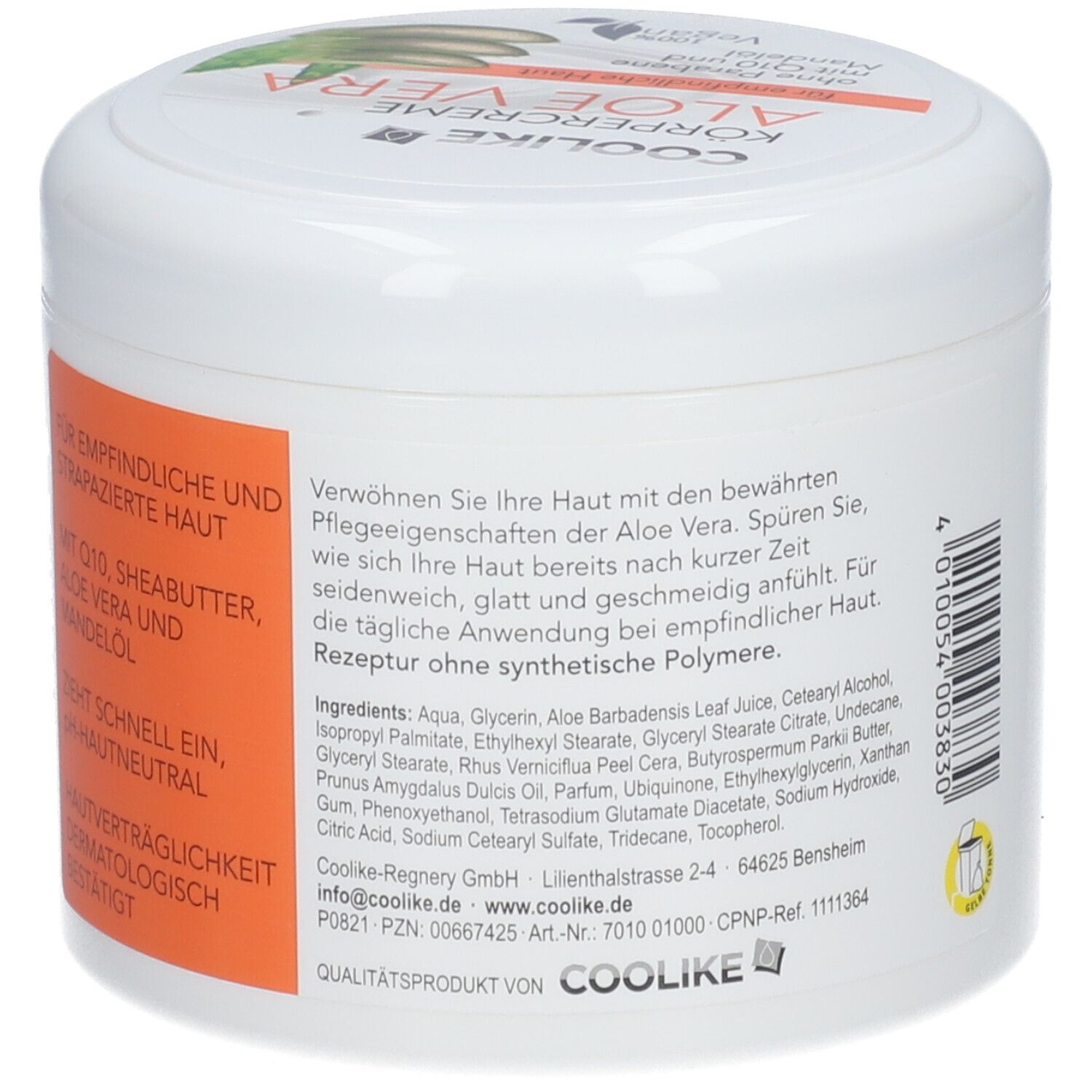 Aloe Vera Körpercreme Q10