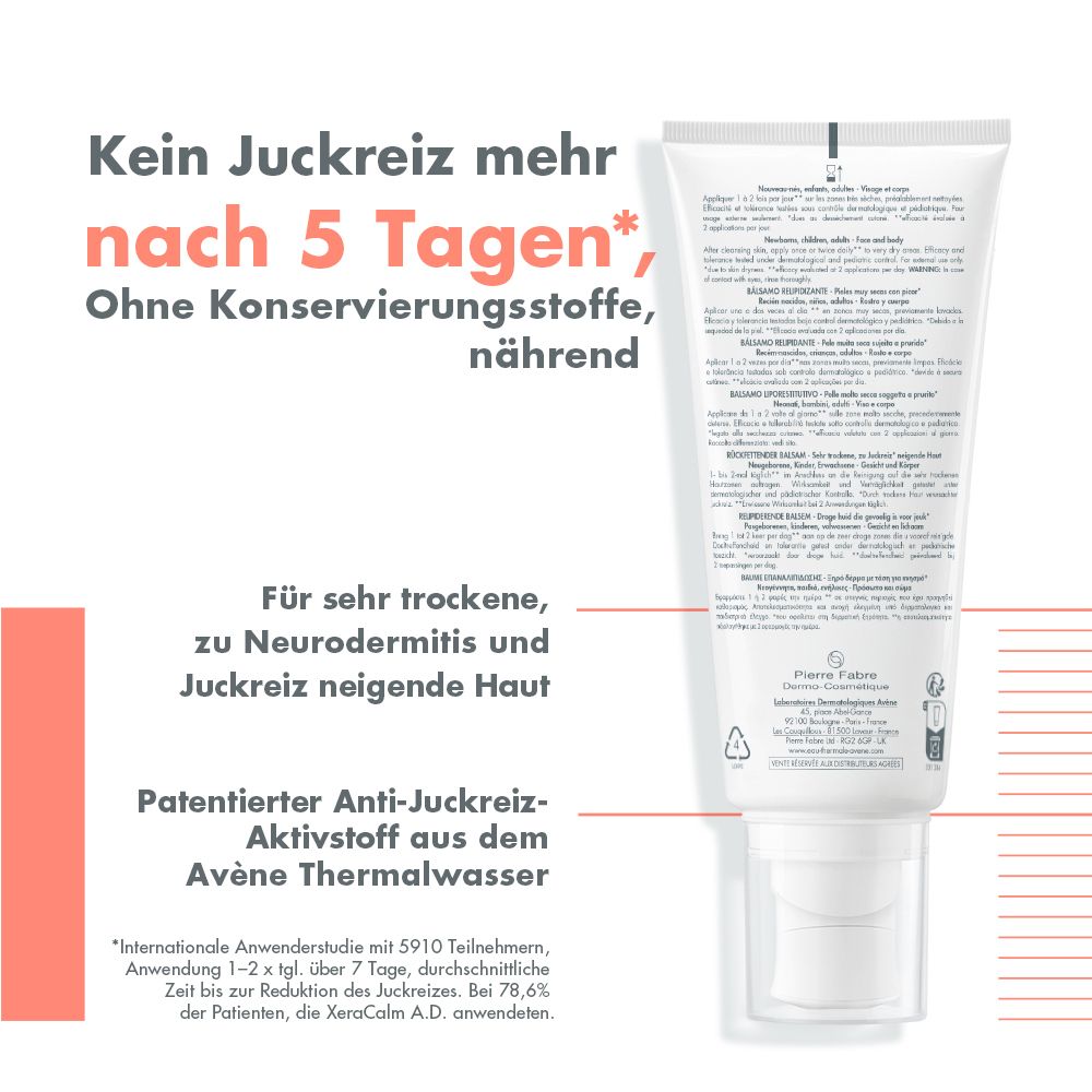 Avène XeraCalm A.D Balsam- gegen Juckreiz und zur Pflege von Neurodermitis