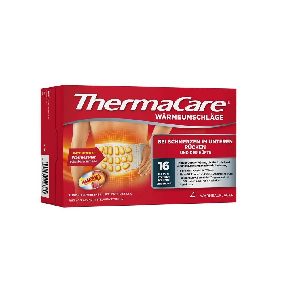 ThermaCare® Wärmeumschläge für den unteren Rücken, bei Schmerzen im unteren Rücken und der Hüfte