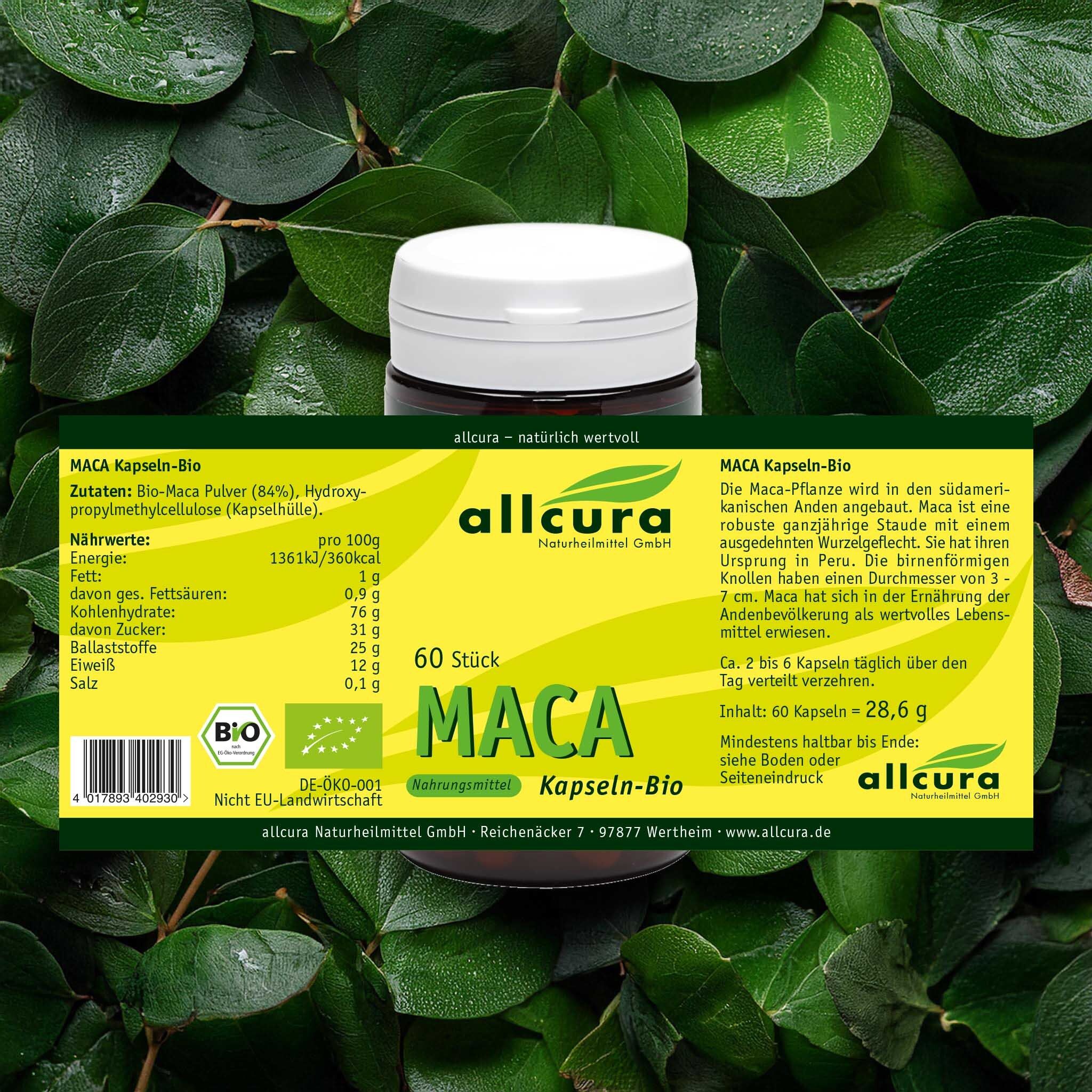 Boîte marron avec couvercle blanc, entourée de feuilles. Étiquette avec informations nutritionnelles et texte.