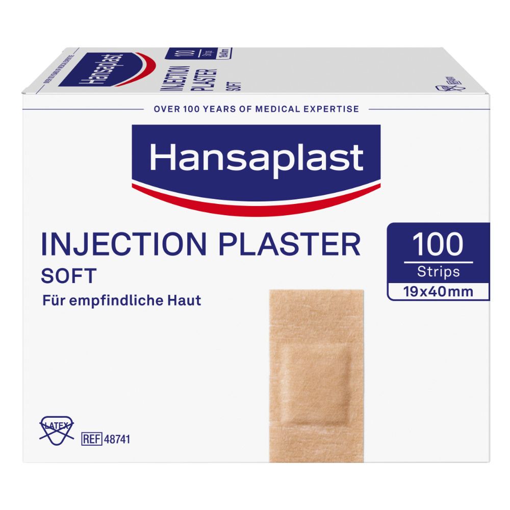 Hansaplast® Soft Pansements d'injection 1,9 cm x 4 cm