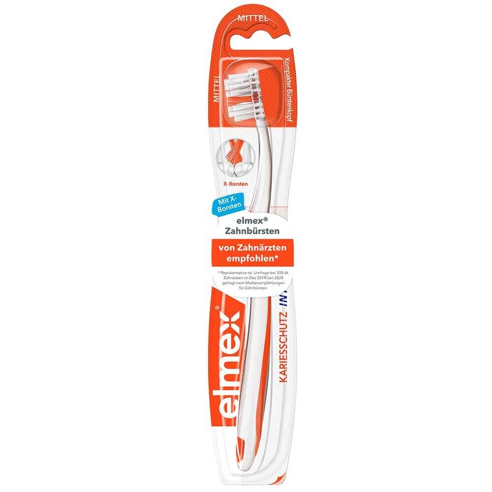 elmex® PROTECTION CARIES INTER X Brosse à dents courte tête moyenne