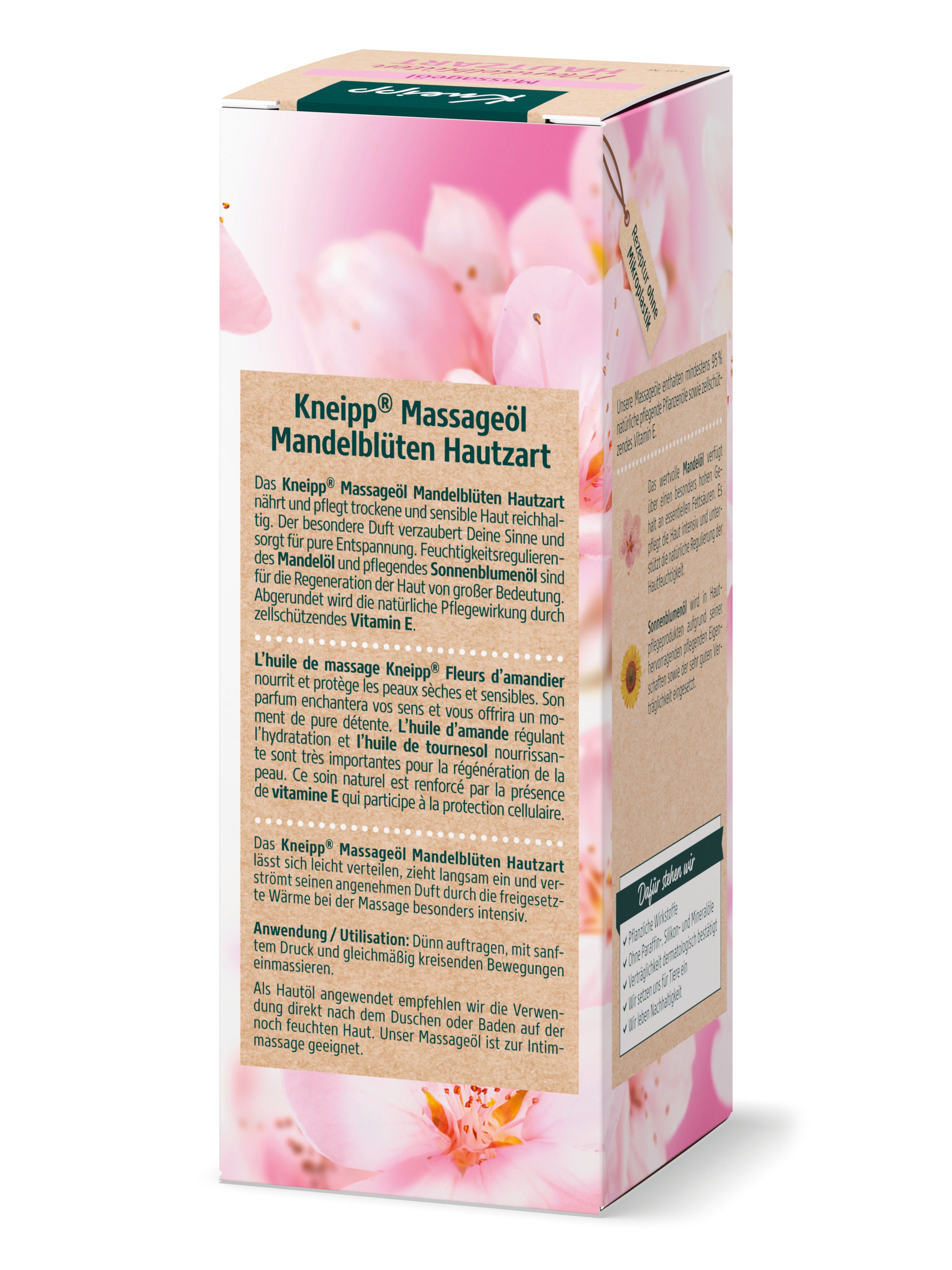 Kneipp® Huile de massage nourrissante Fleurs d'amandiers