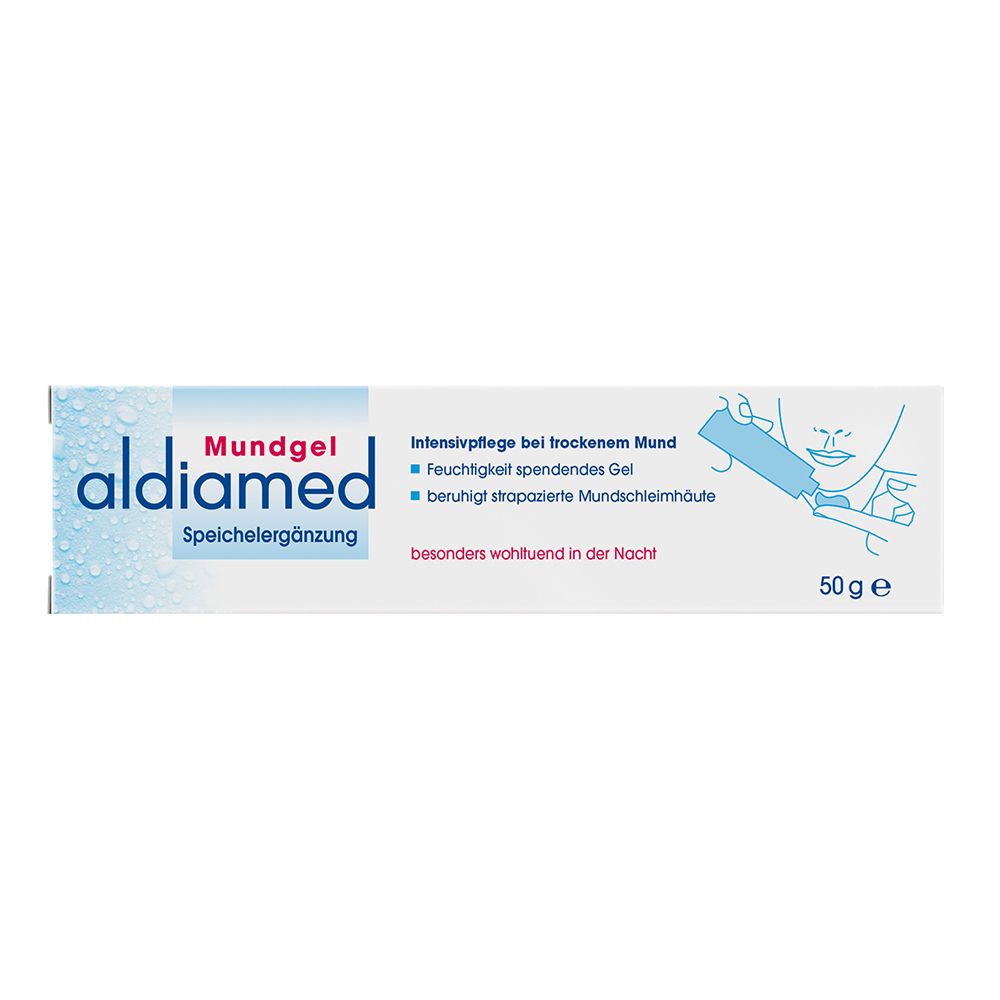 Boîte aldiamed Mundgel avec instructions, 50g.