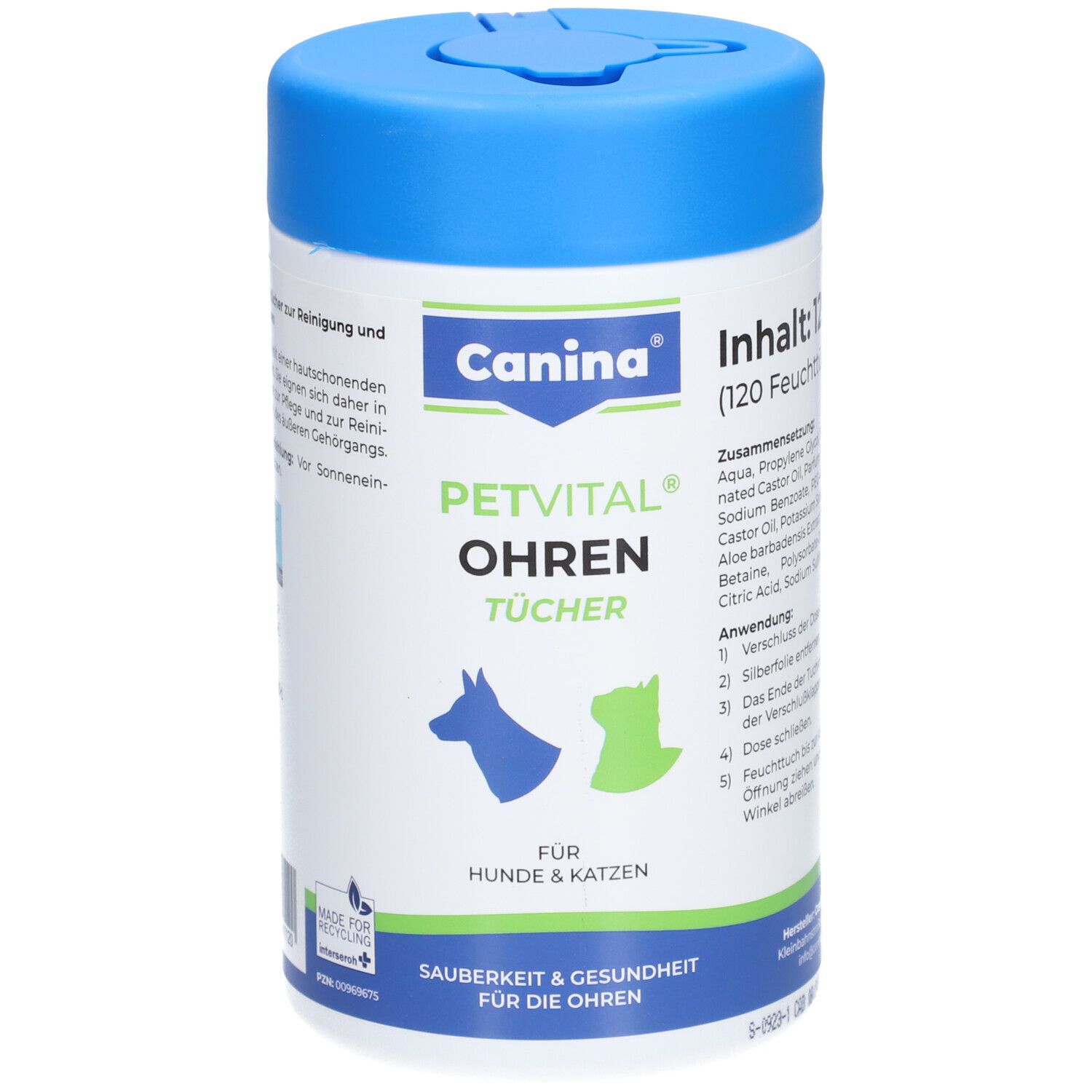 Canina® PETVITAL® Lingettes d'oreille