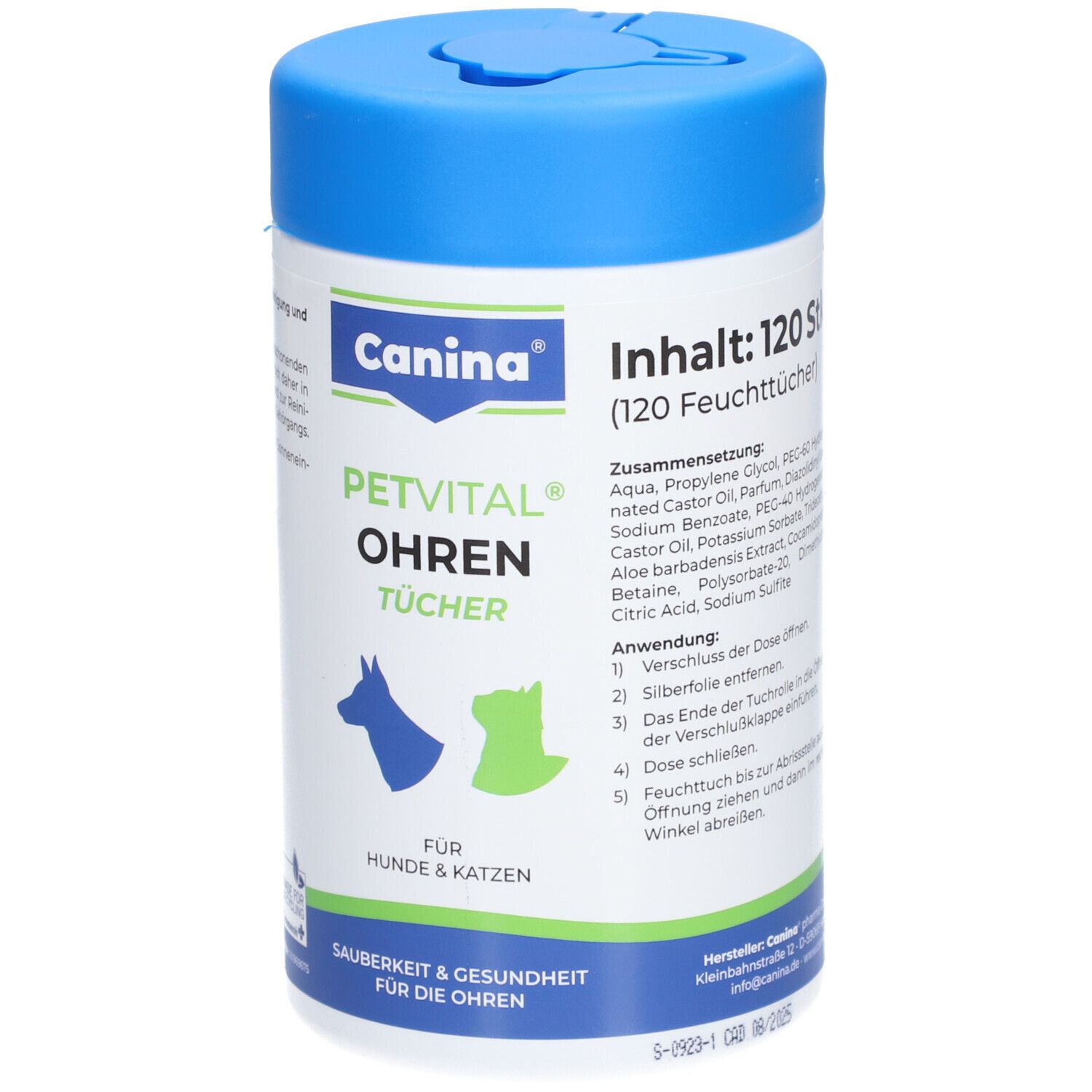 Canina® PETVITAL® Lingettes d'oreille