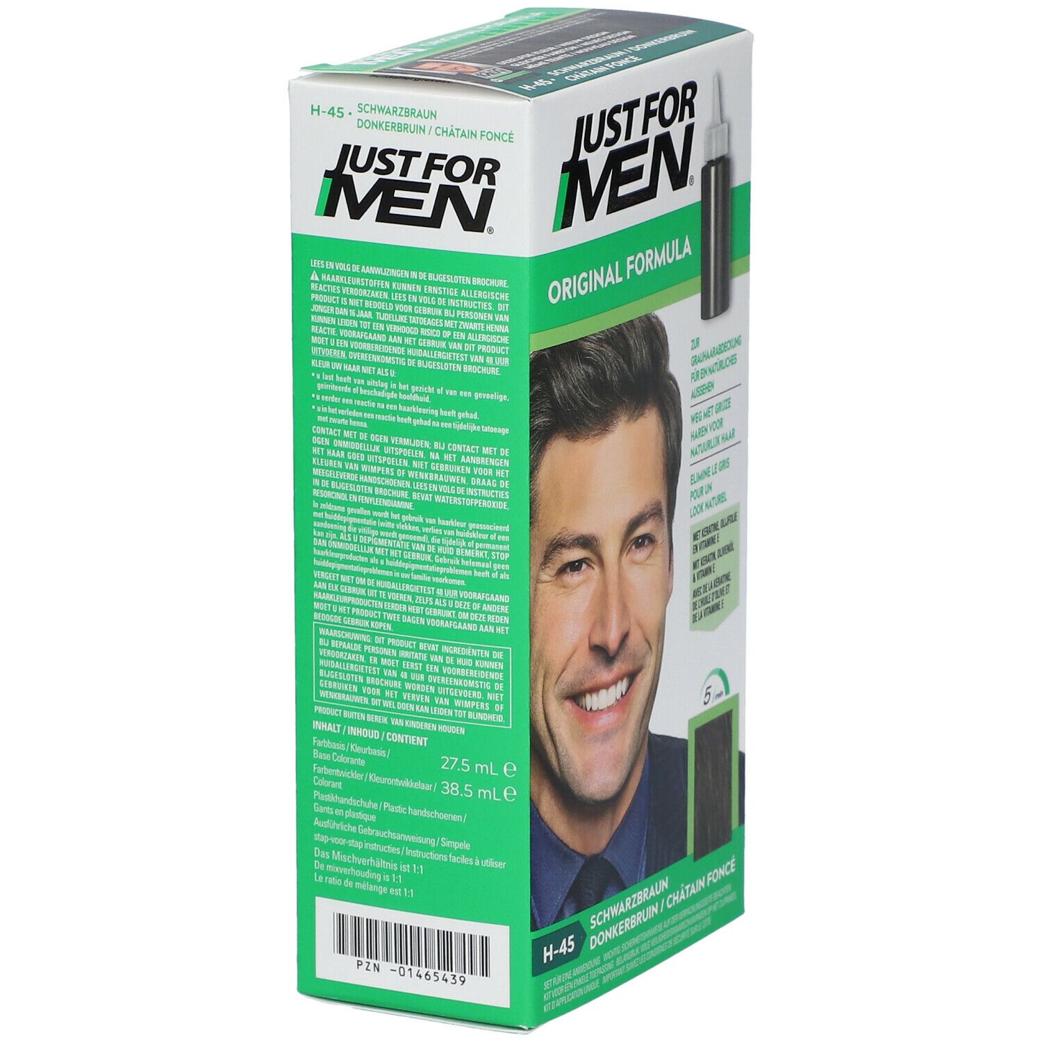 JUST FOR MEN Shampooing Colorant Brun moyen