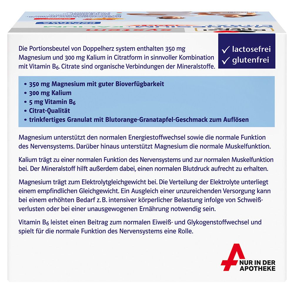 Doppelherz® system MAGNESIUM + CALIUM CITRAT