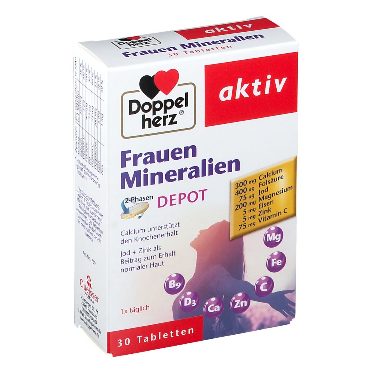 Doppelherz® aktiv Minéraux pour femmes 2-Phases DEPOT