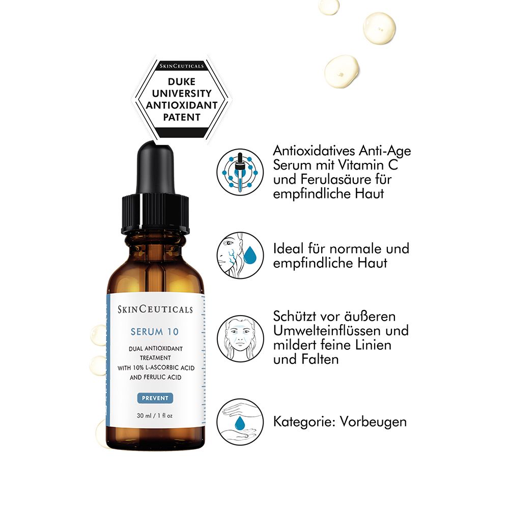 SkinCeuticals SERUM 10, antioxidativ wirkendes Anti-Aging Serum für empfindliche Haut