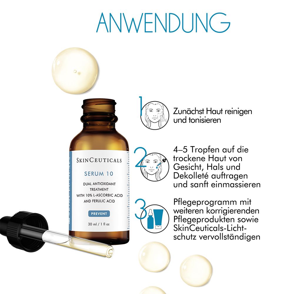 SkinCeuticals SERUM 10, antioxidativ wirkendes Anti-Aging Serum für empfindliche Haut