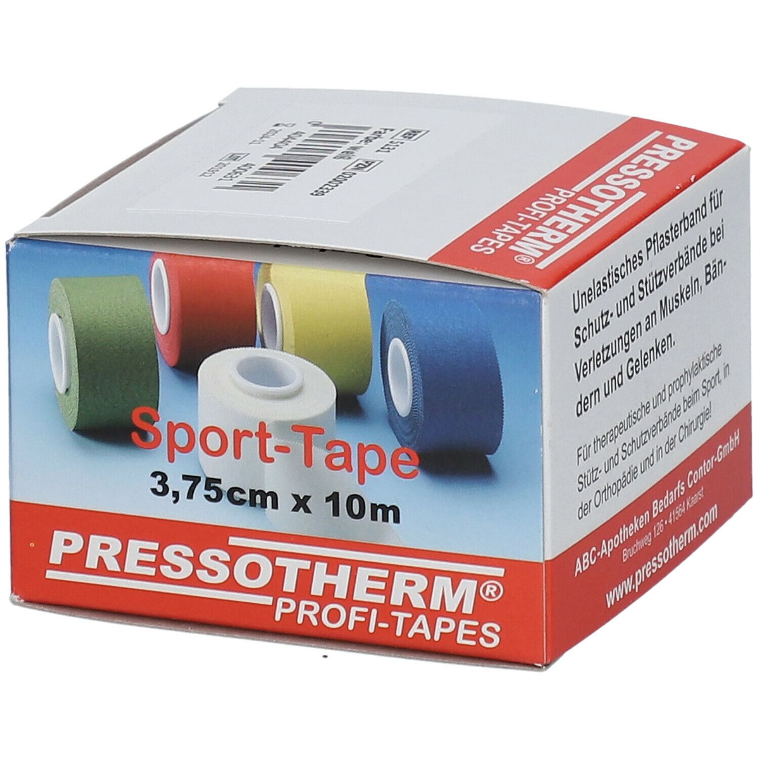 Pressotherm® Sport-Tape 3,8 cm x 10 m weiß