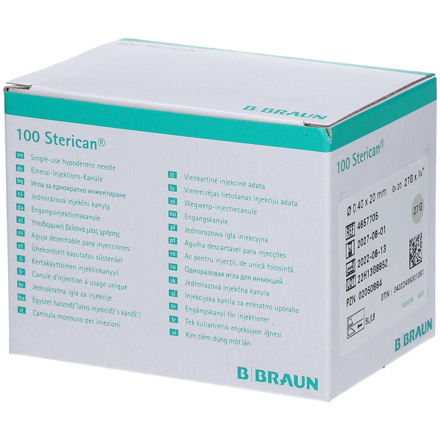 Sterican® Standardkanüle Gr. 17 G24 x 1 Zoll 0,55 x 25 mm lila