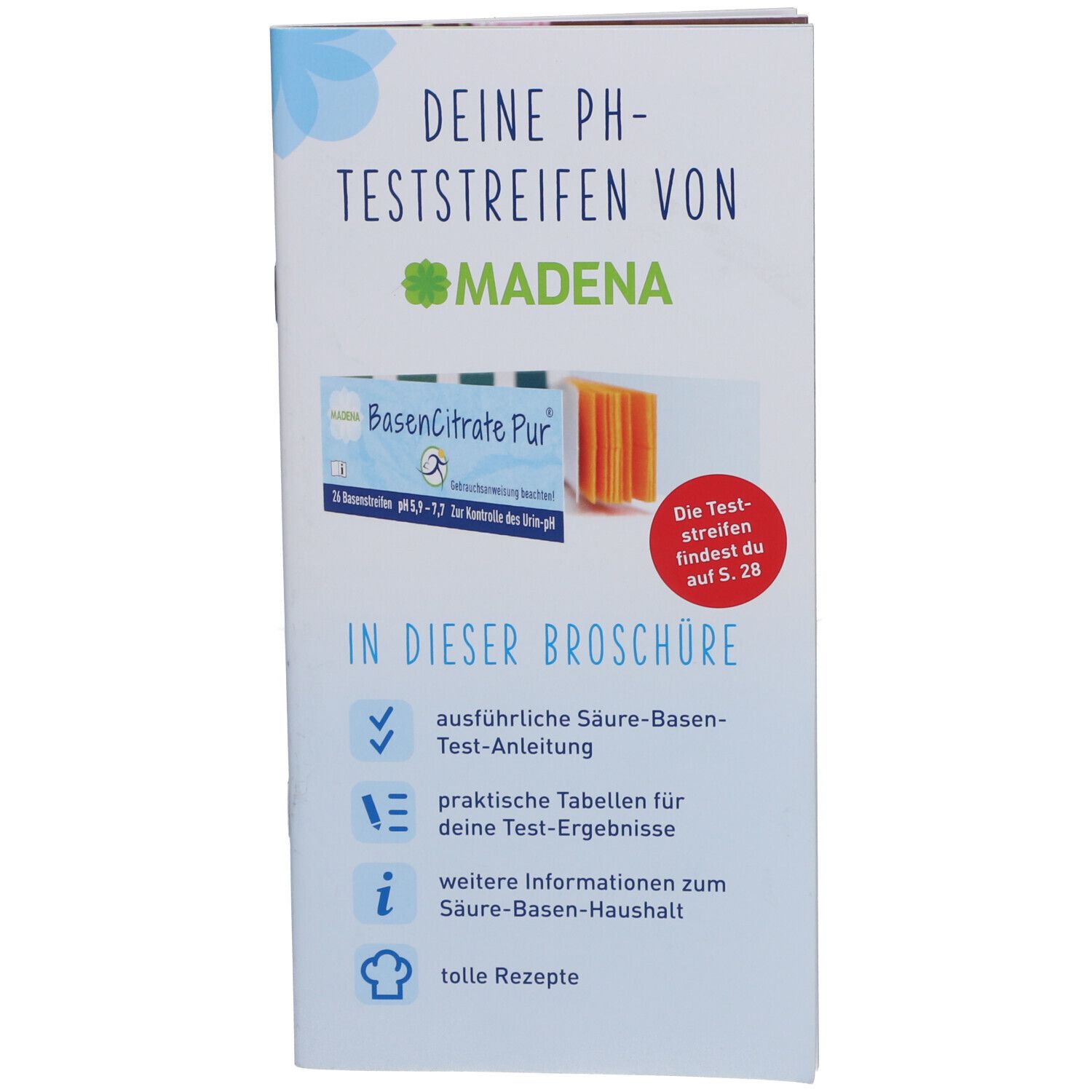 BasenCitrate Pur pH 5,9-7,7 Teststreifen