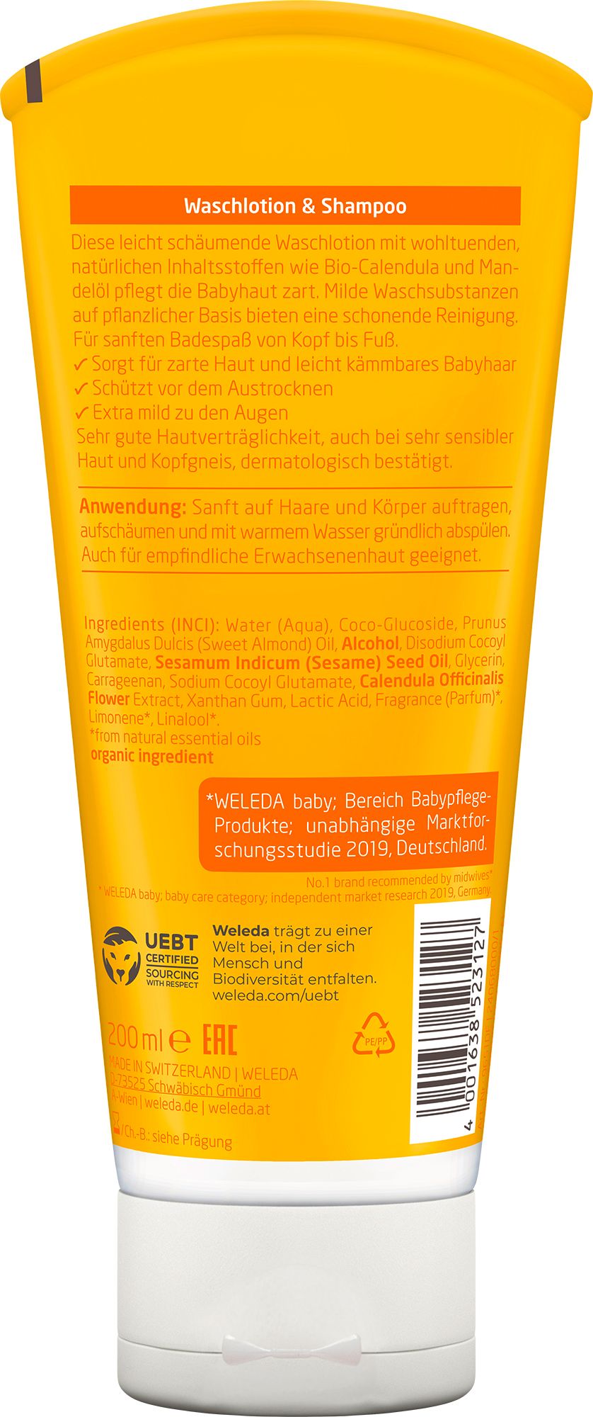 Weleda Calendula Lotion lavante & shampooing