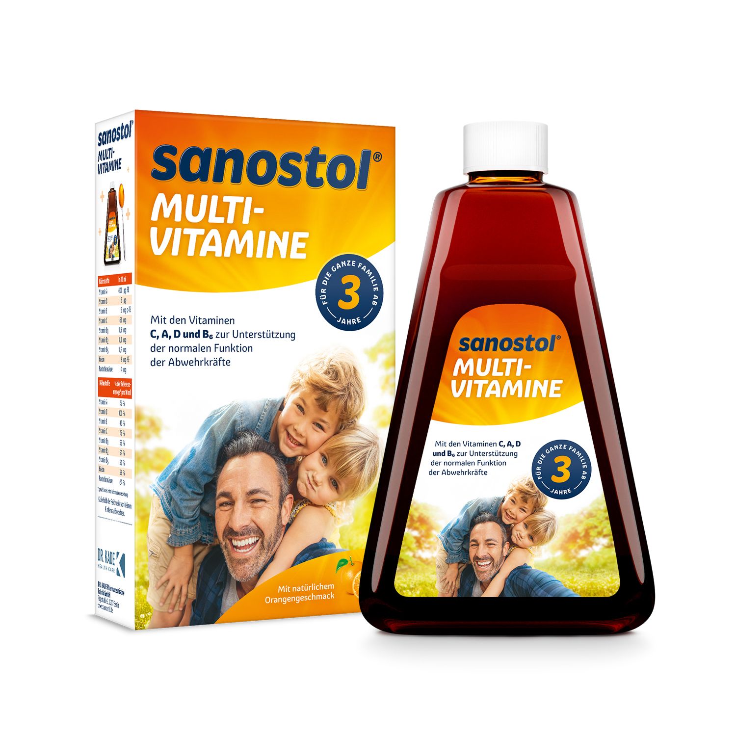 Sanostol Multi-Vitamine mit Vitamin C und D zur Unterstützung der normalen Funktion des Immunsystems