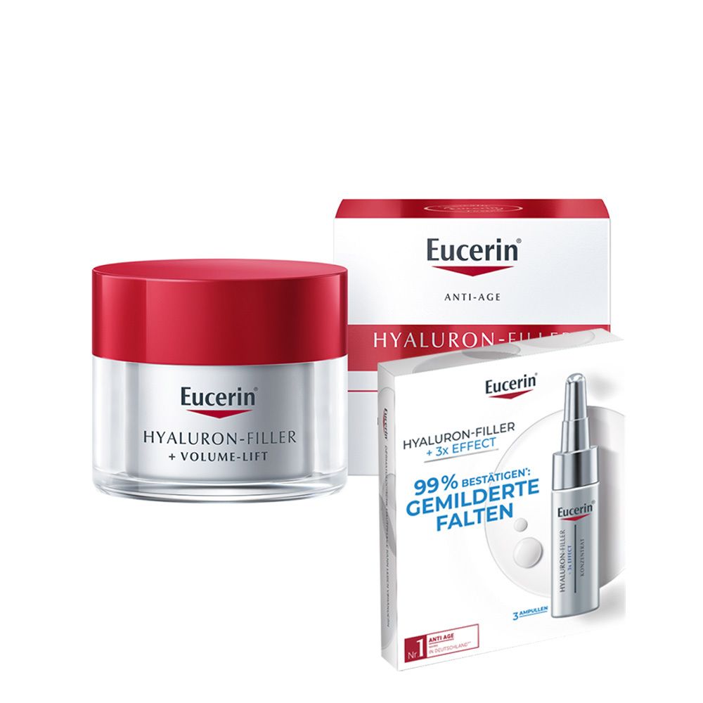 Eucerin® Hyaluron-Filler  + Volume-Lift Tagespflege für trockene Haut