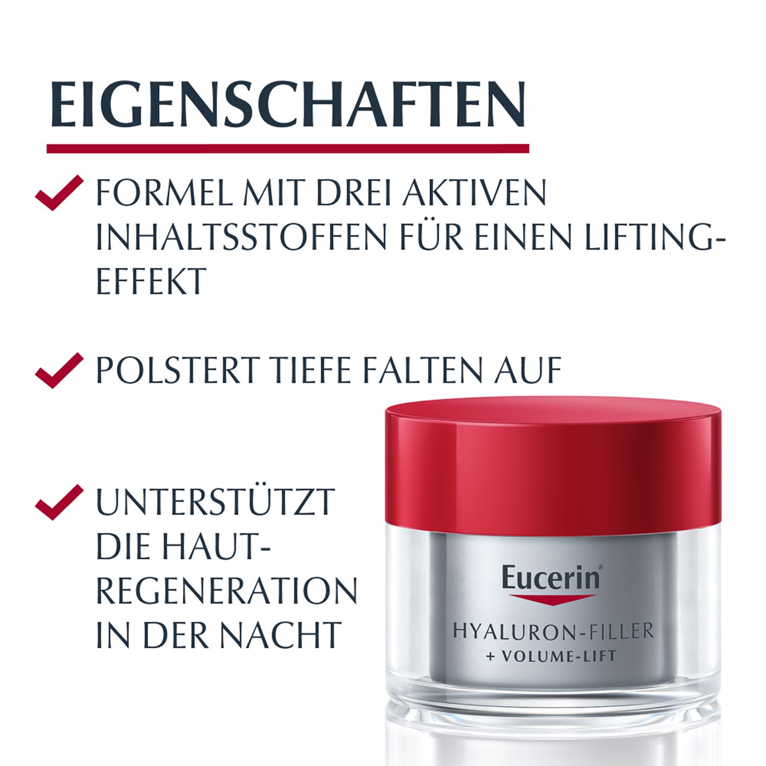 Eucerin® Hyaluron-Filler  + Volume-Lift Nachtpflege