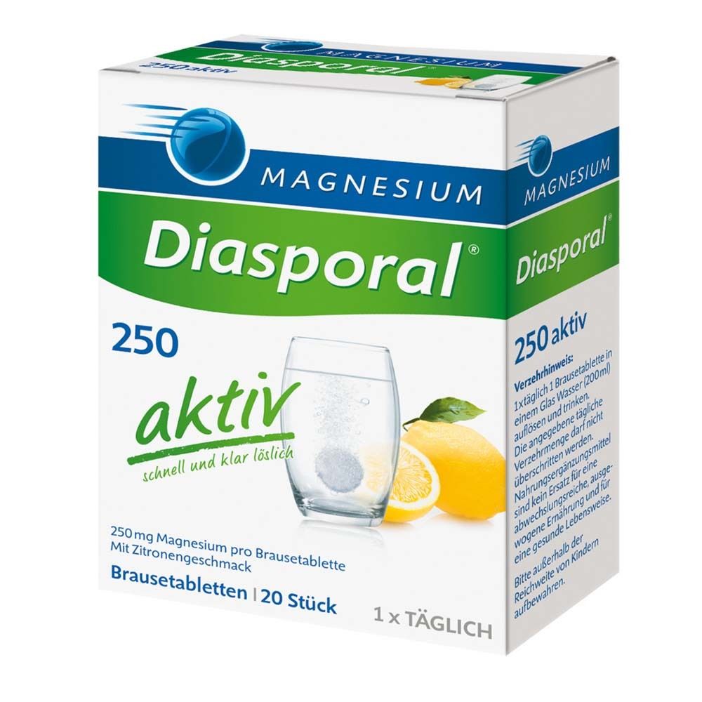 Magnesium-Diasporal® 250 aktiv, Comprimés effervescents