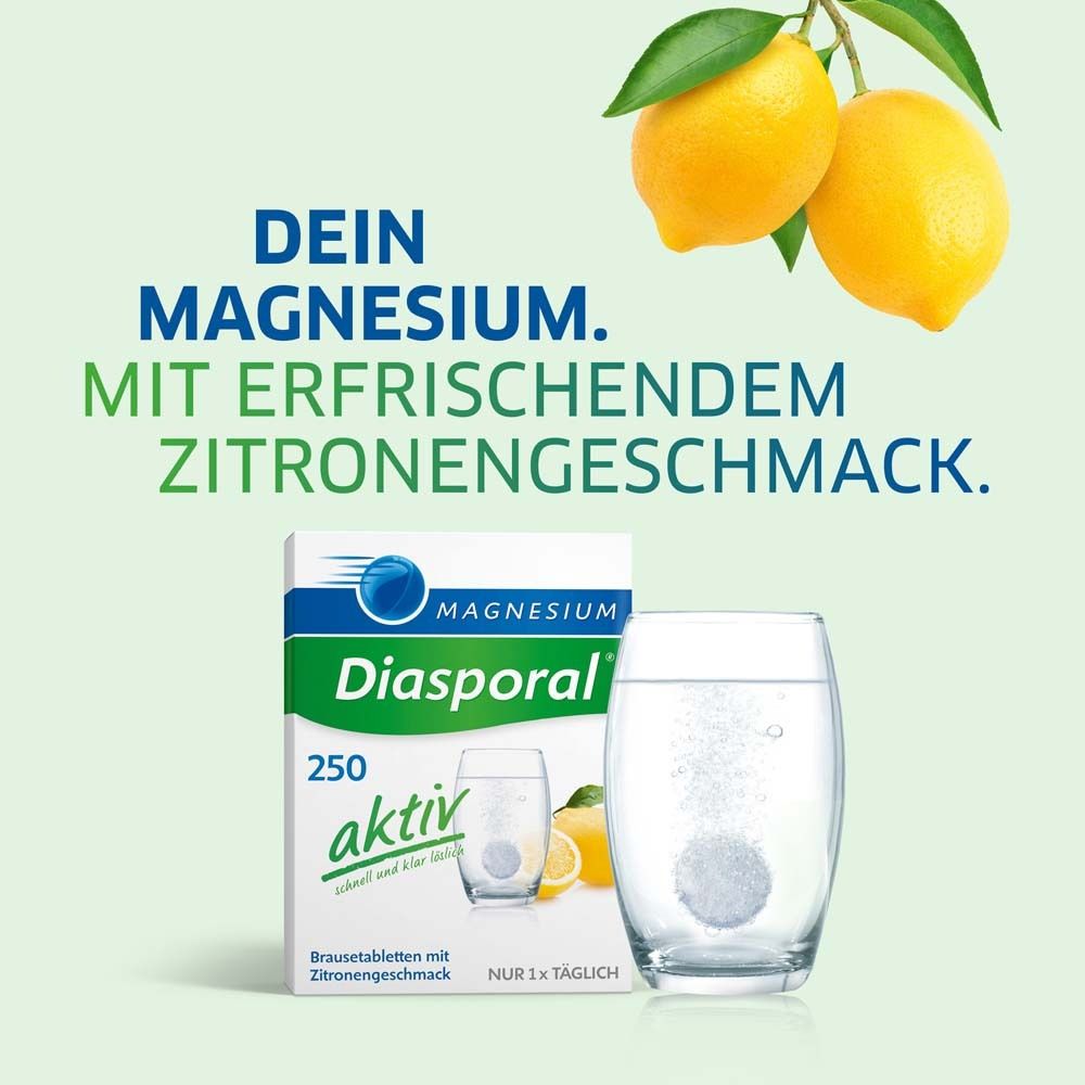 Magnesium-Diasporal® 250 aktiv, Comprimés effervescents