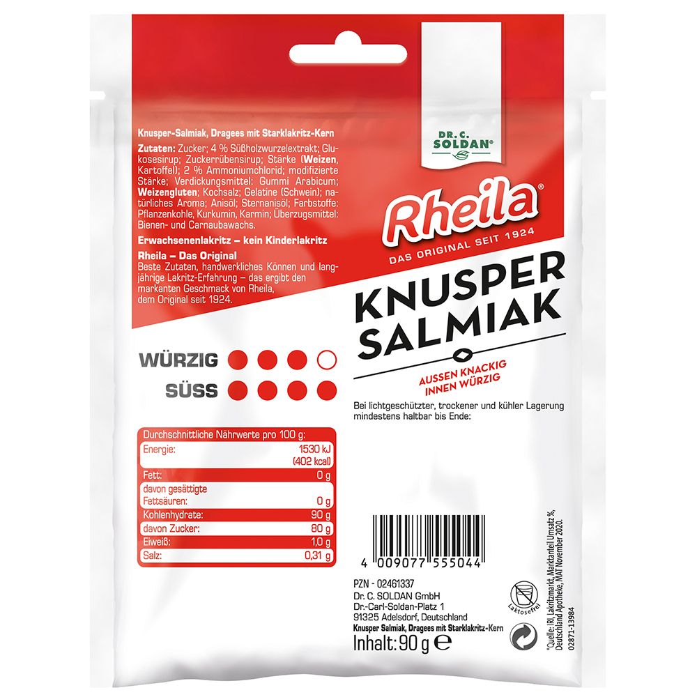 Rheila® Knusper Salmiak mit Zucker