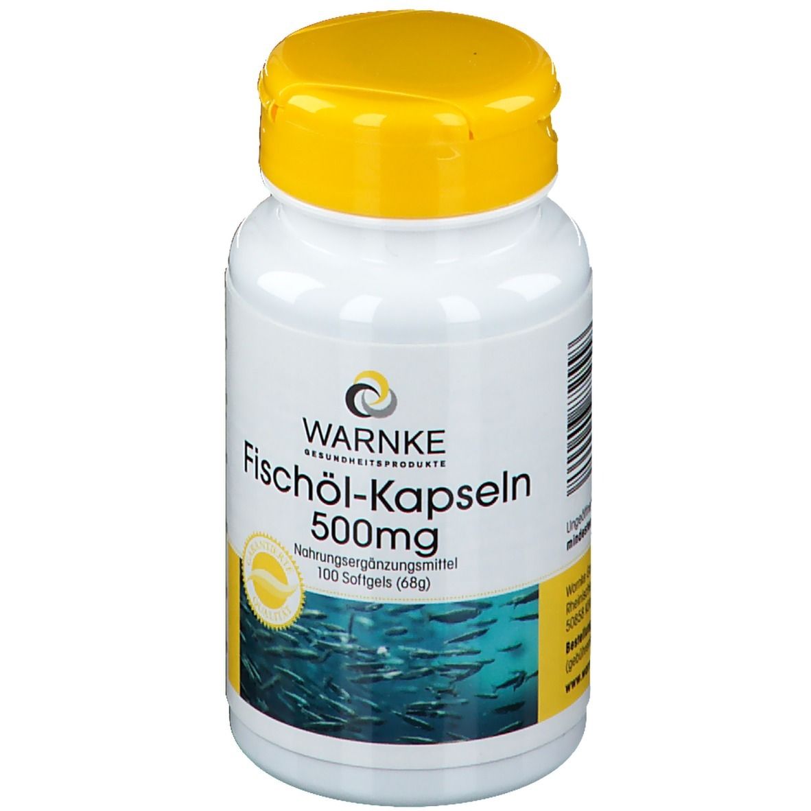 WARNKE capsules d'huile de poisson 500 mg