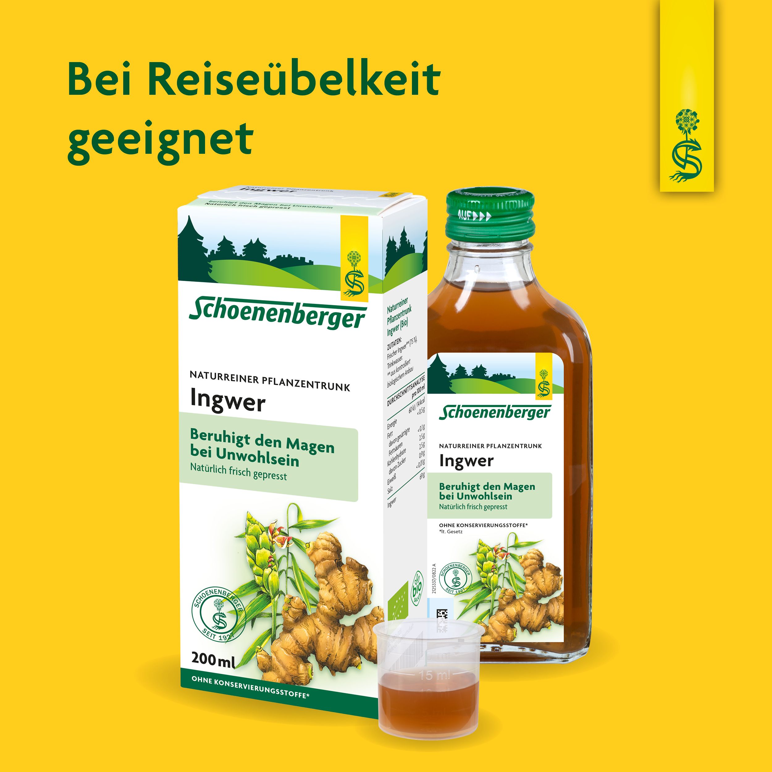 Schoenenberger® naturreiner Pflanzentrunk Ingwer