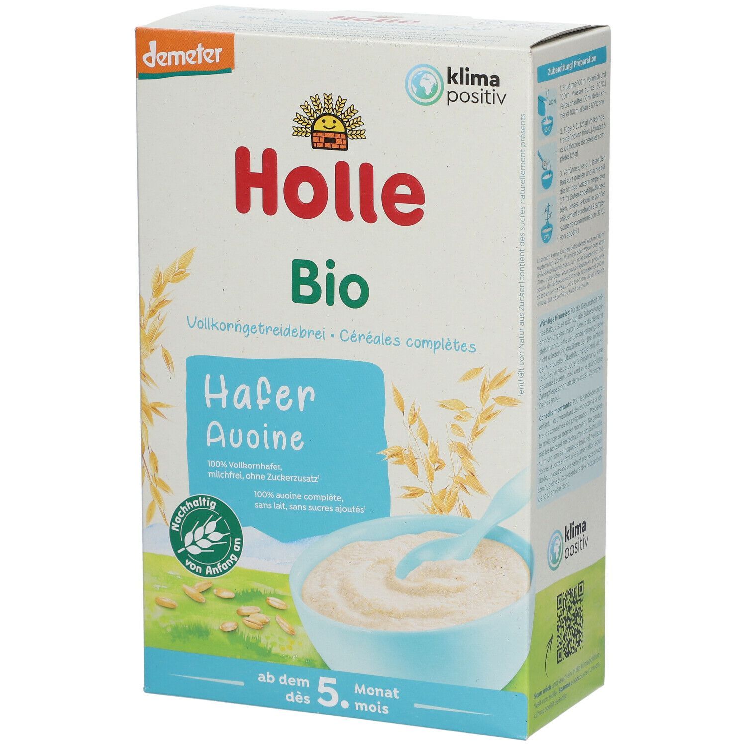 HOLLE Bio Babybrei Hafer