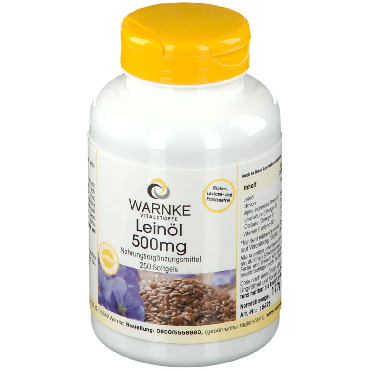 WARNKE Huile de lin 500 mg