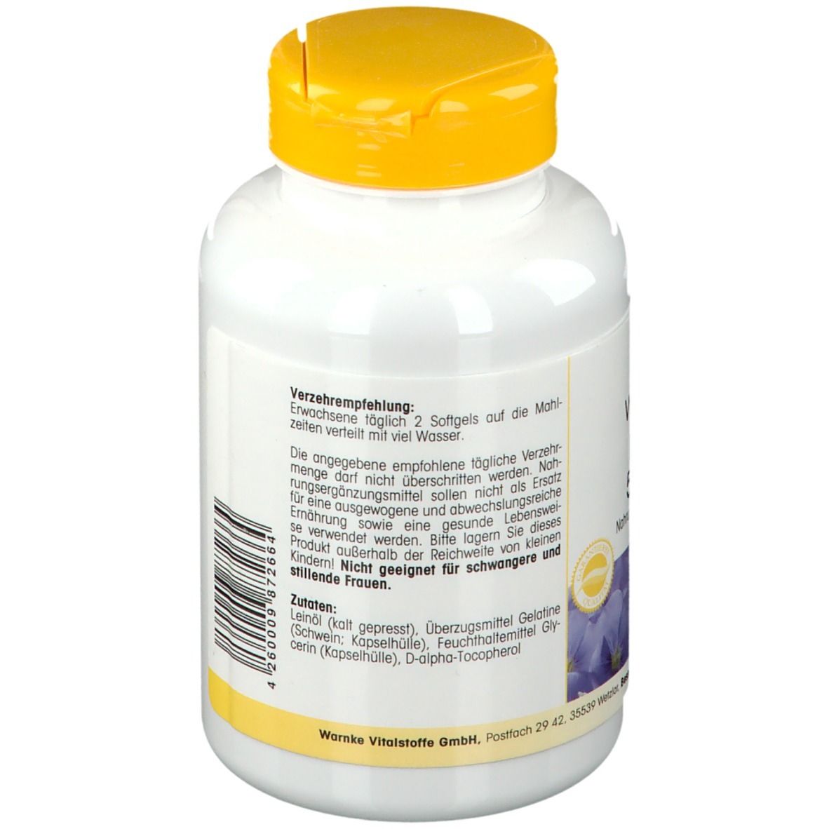 WARNKE Huile de lin 500 mg