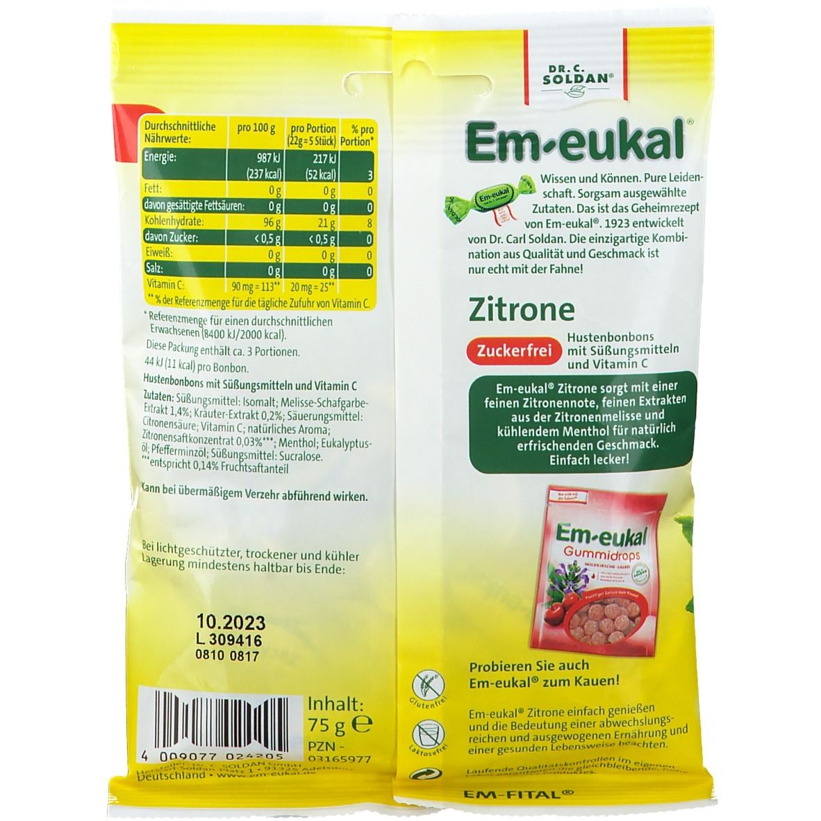 Em-eukal® Citron sans sucre
