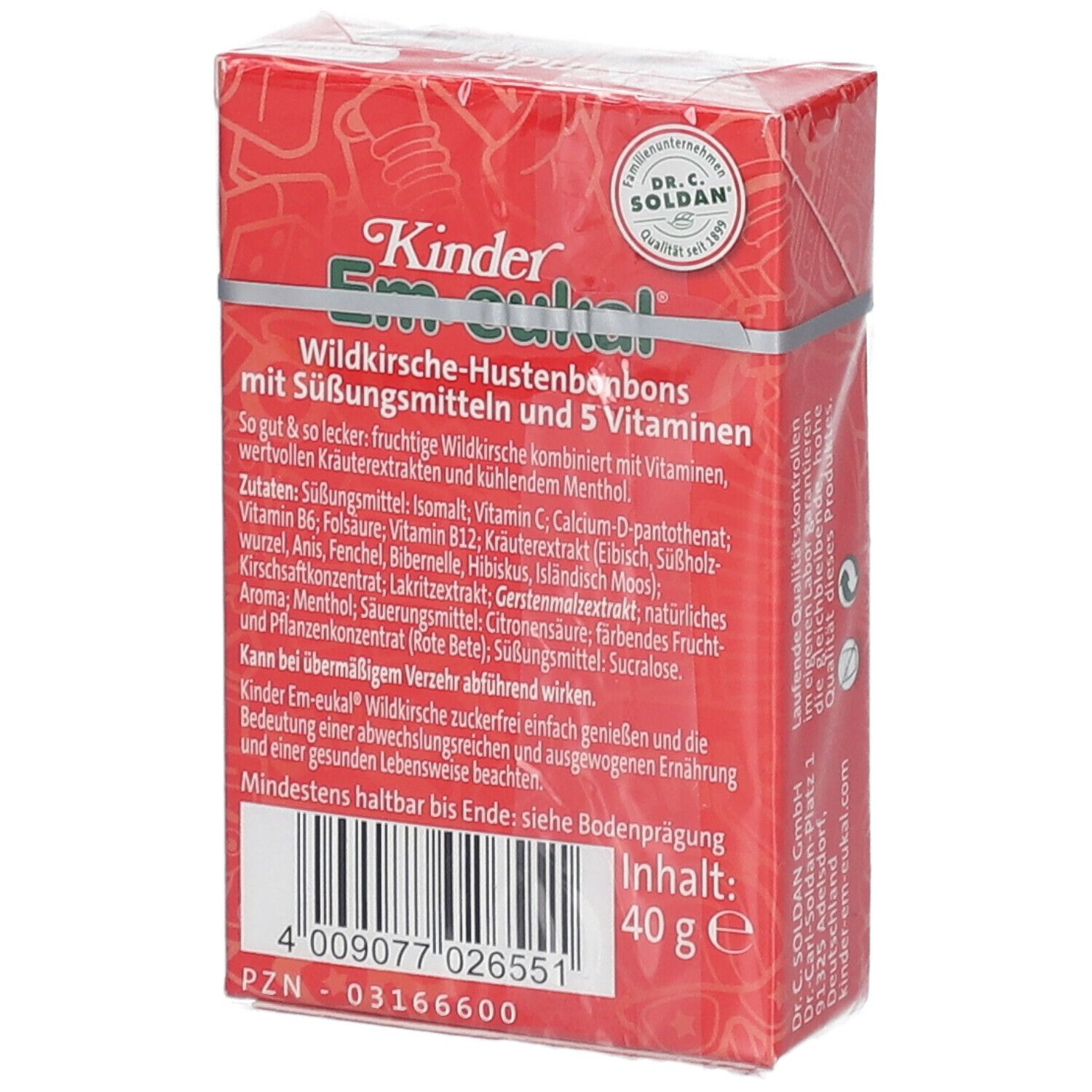 Kinder Em-eukal® Cerise sauvage Minis sans sucre