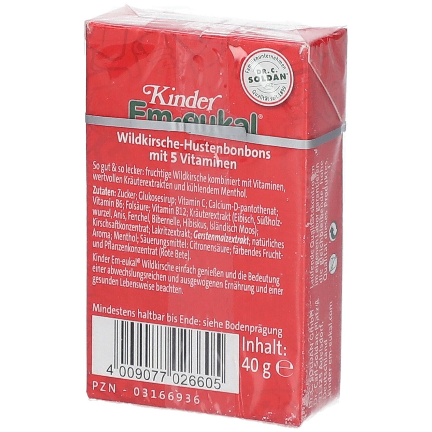 Kinder Em-eukal® Cerise sauvage Minis avec sucre