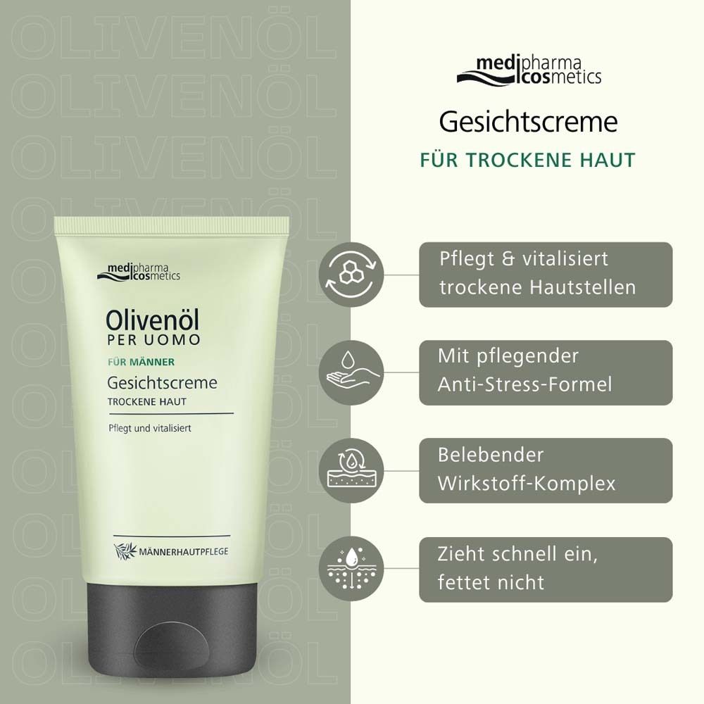 medipharma cosmetics Huile d'olive Per Uomo Crème pour le visage