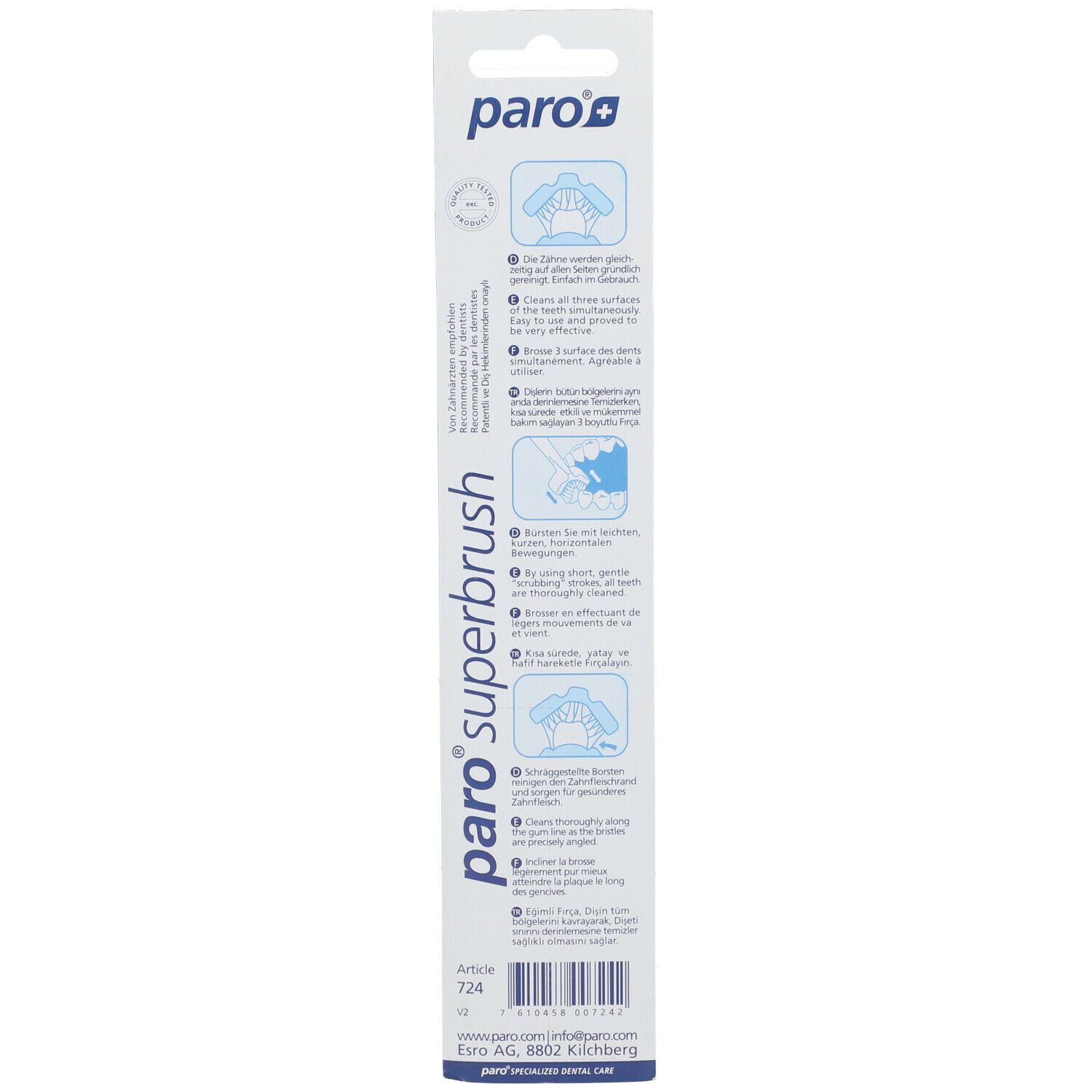 paro® super brush dreidimensionale Zahnbürste