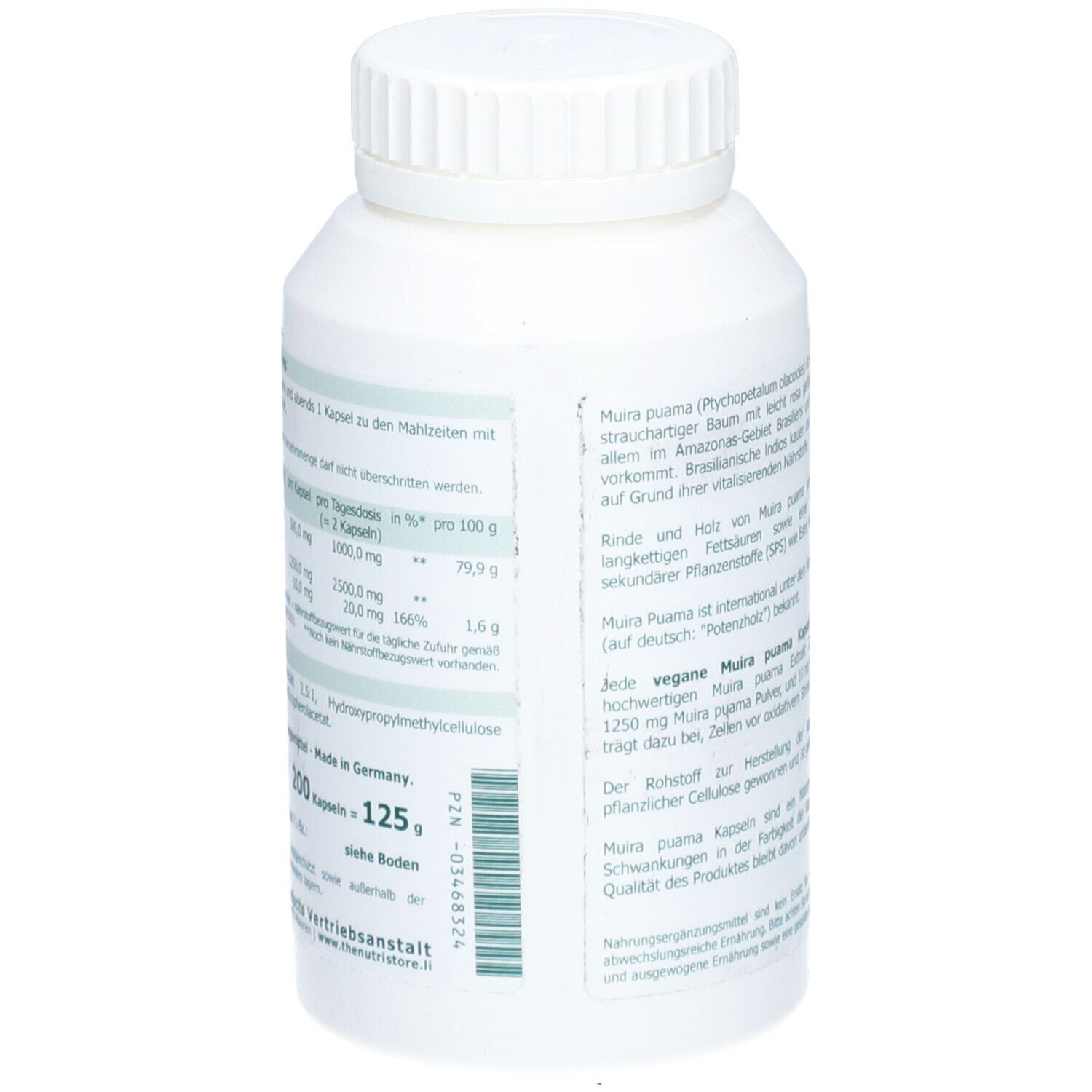 Muira puama 500 mg Extrakt Kapseln