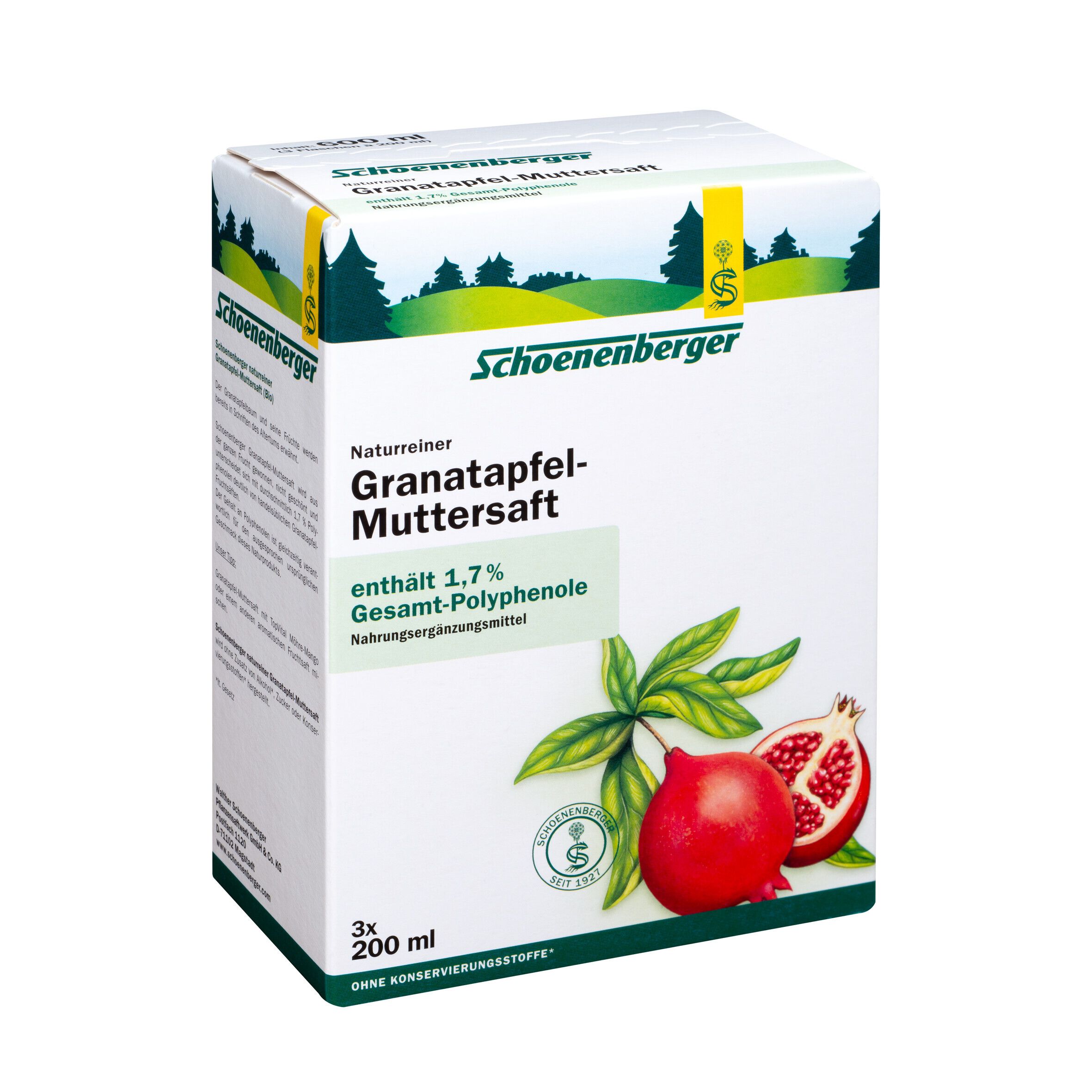 Schoenenberger® naturreiner Granatapfel-Muttersaft